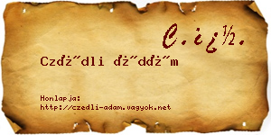 Czédli Ádám névjegykártya
